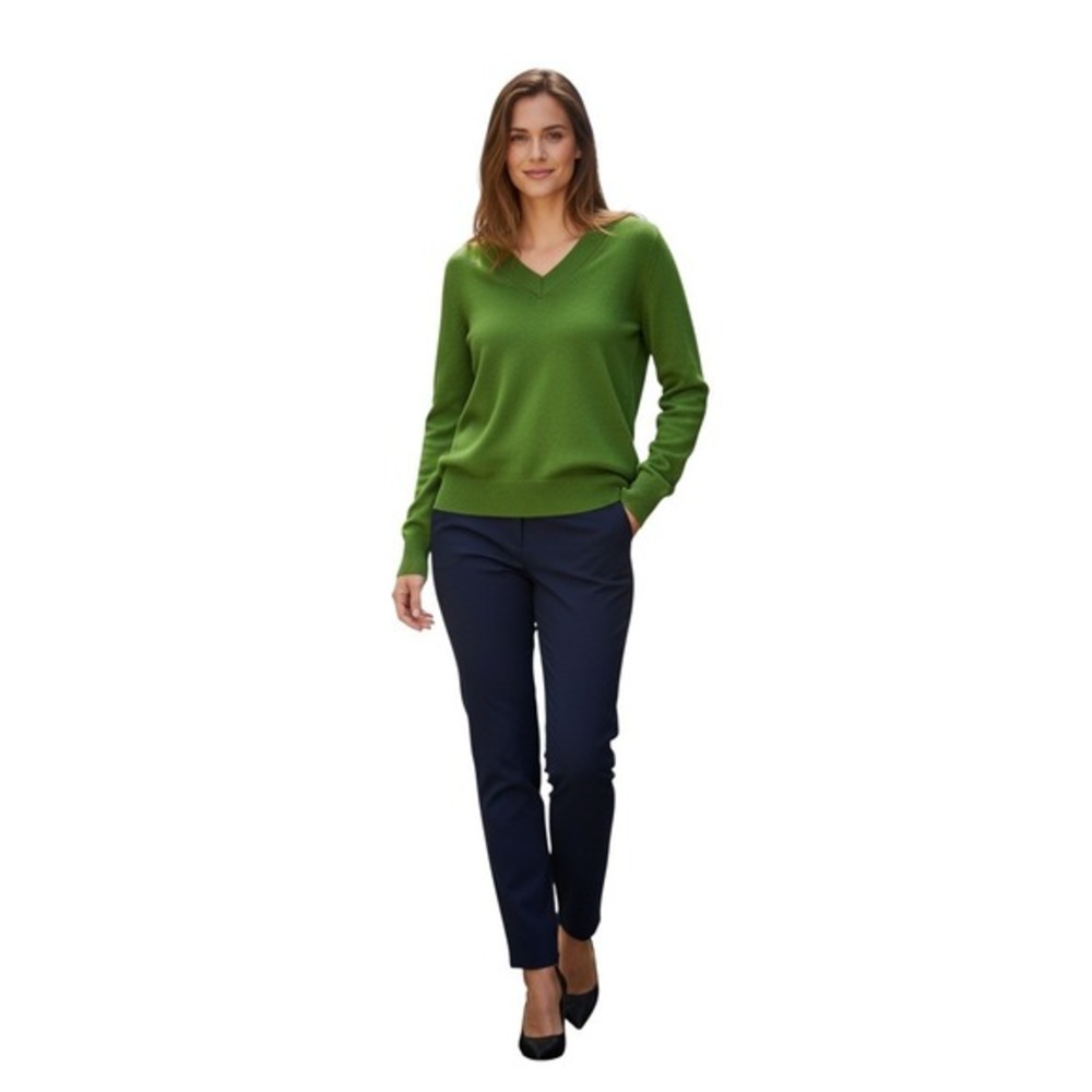 Gap V Neck Sweater Women's ‎ Green Pullover Wool Knit Casual Top Size S
